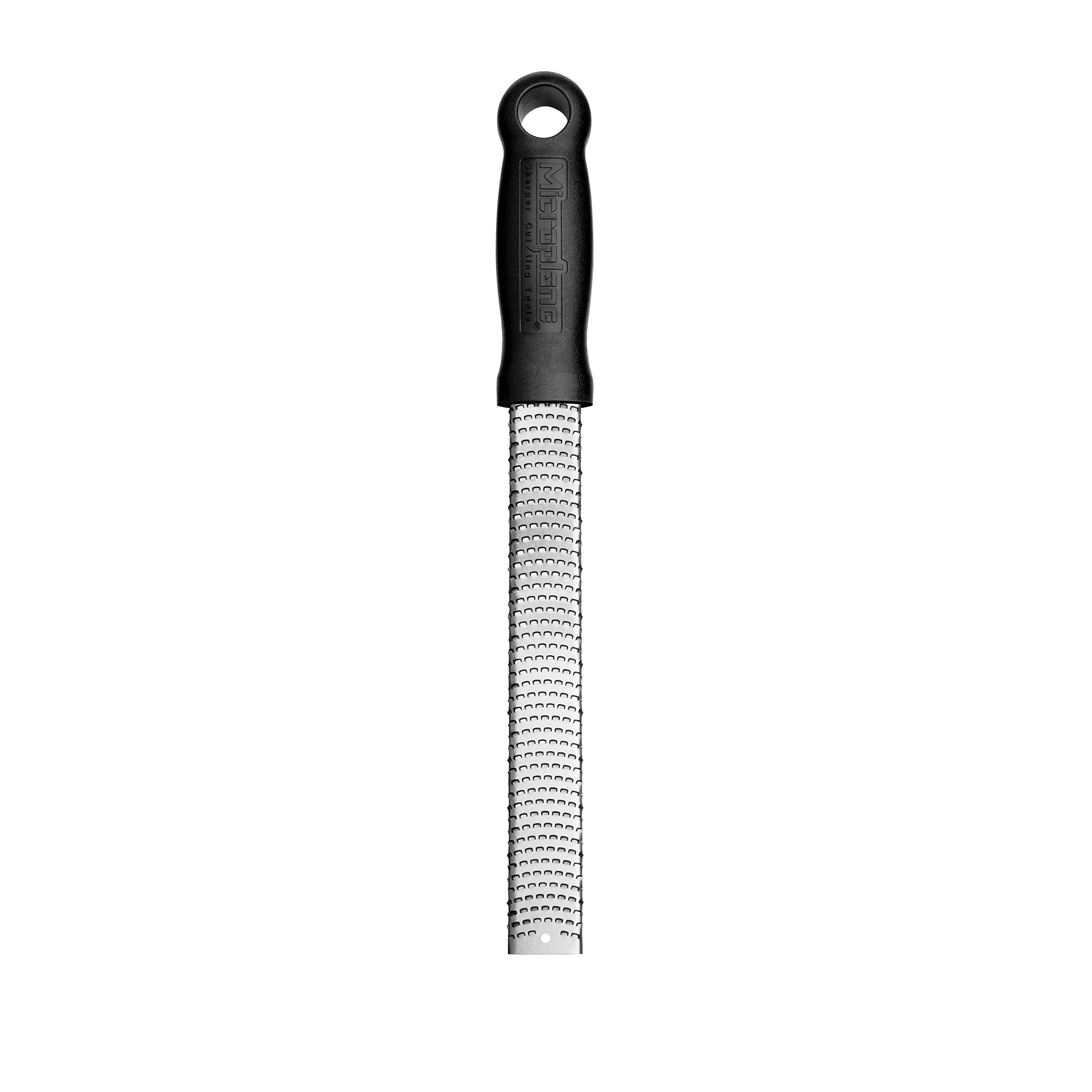 Microplane Classic Stainless Steel Zester and Cheese Grater - Black