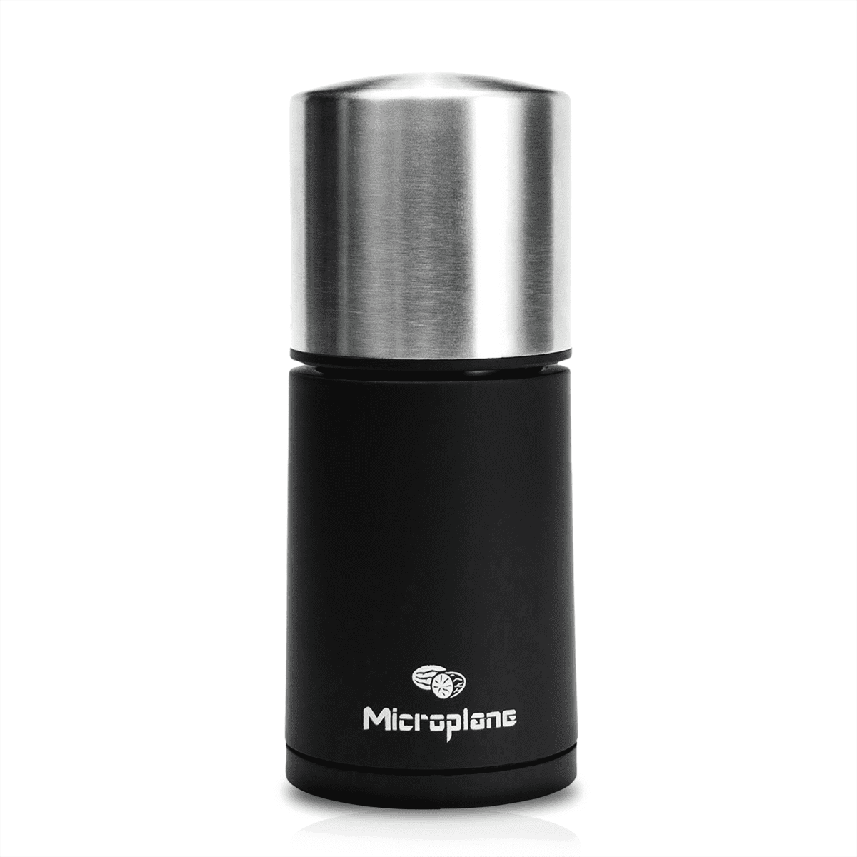 Microplane Black and Stainless Steel Electric Spice Mill