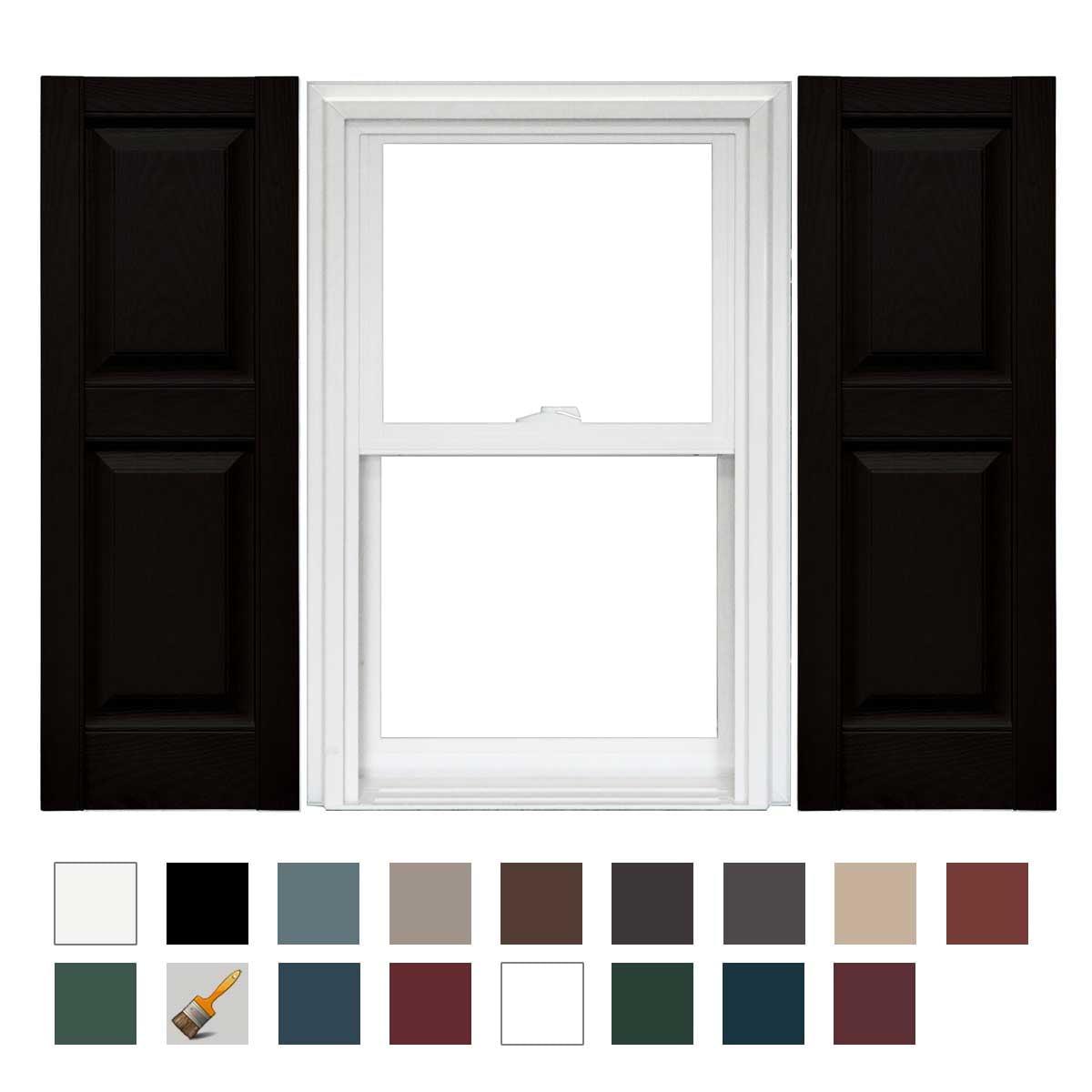 Mid America Mid-America Raised Panel Shutters