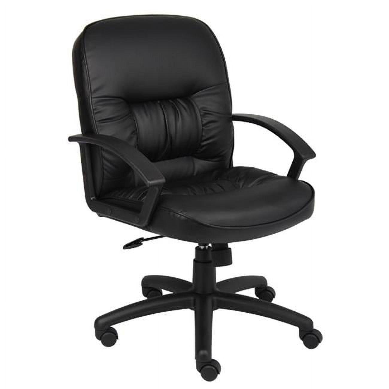 Black High Back Ergonomic Leather Executive Swivel Chair