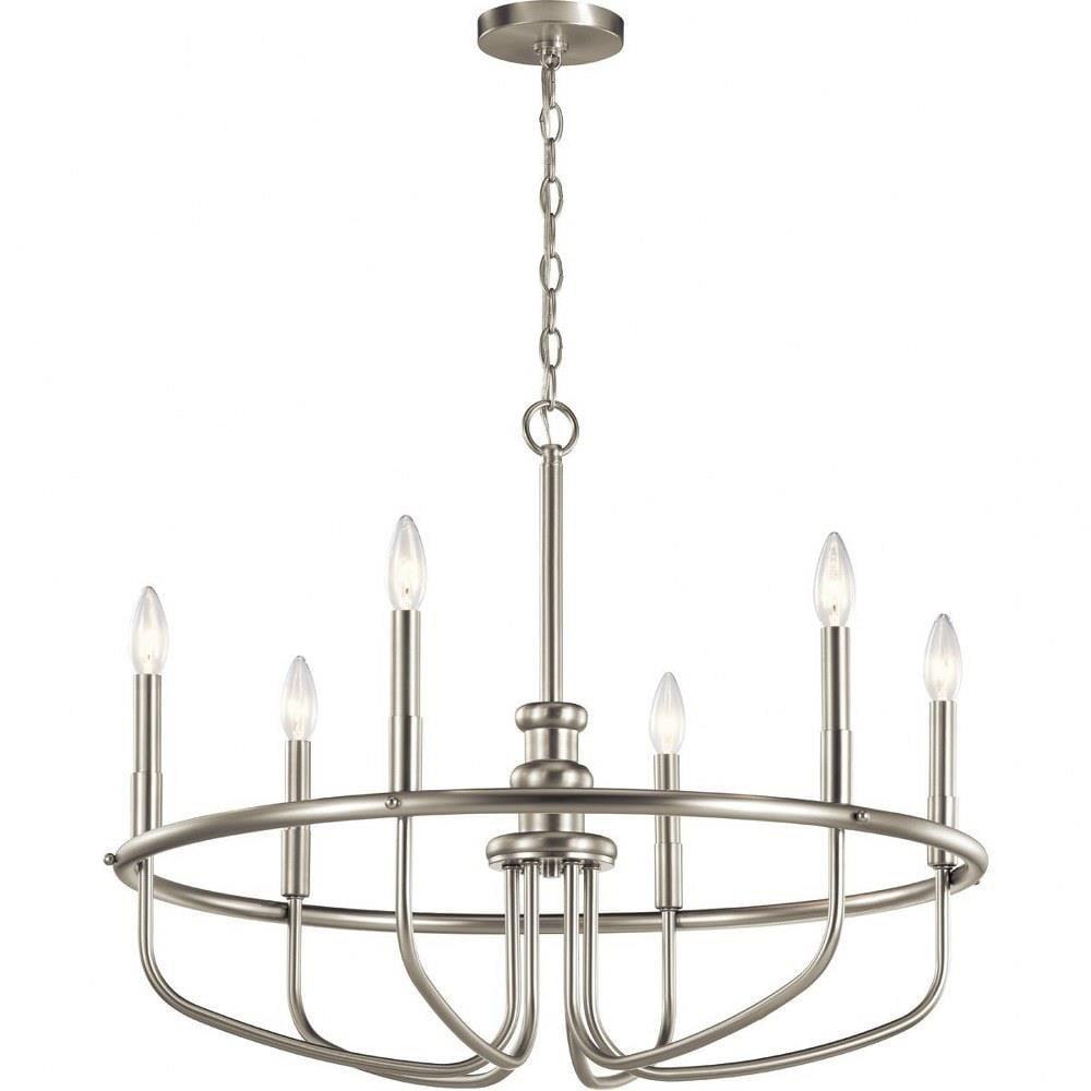 Kichler Lighting Capitol Hill 6 - Light Chandelier in  Brushed Nickel