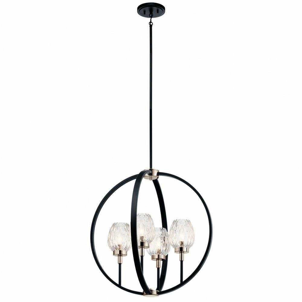 Kichler Lighting Moyra 4 - Light Chandelier in  Black