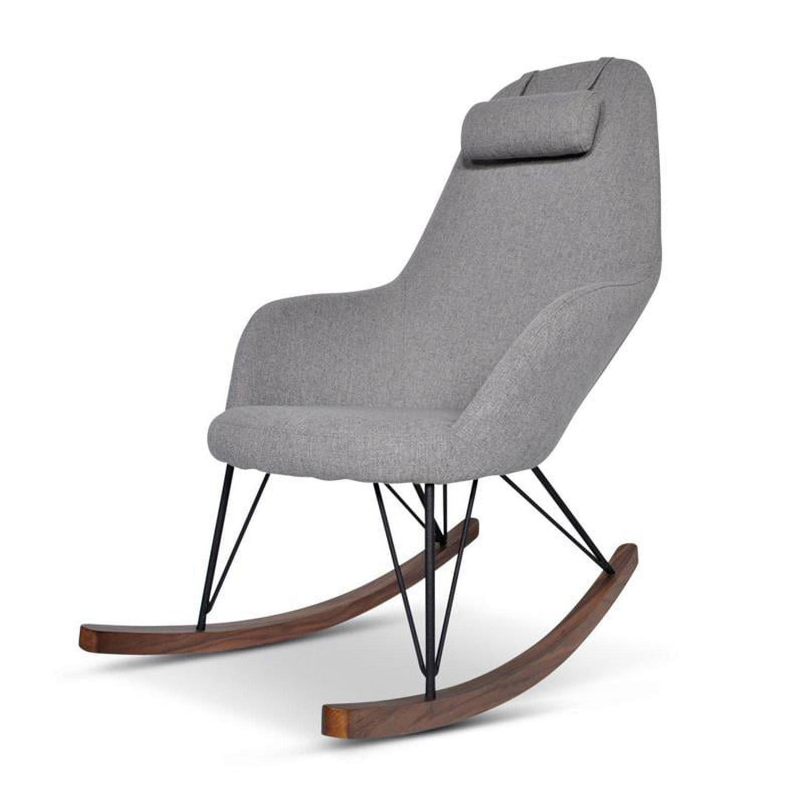 Mid-Century Modern Jayce Gray Rocking Chair