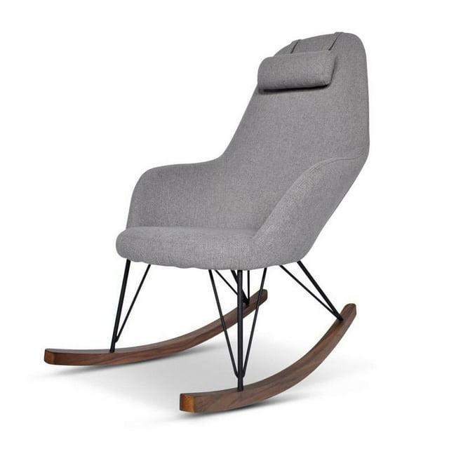 Mid-Century Modern Jayce Gray Rocking Chair