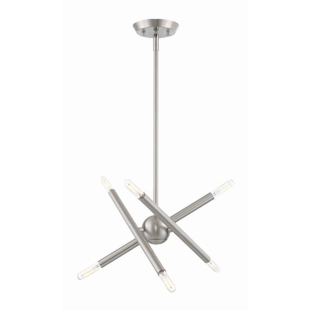 Livex Lighting Soho 6 - Light Chandelier in  Brushed Nickel