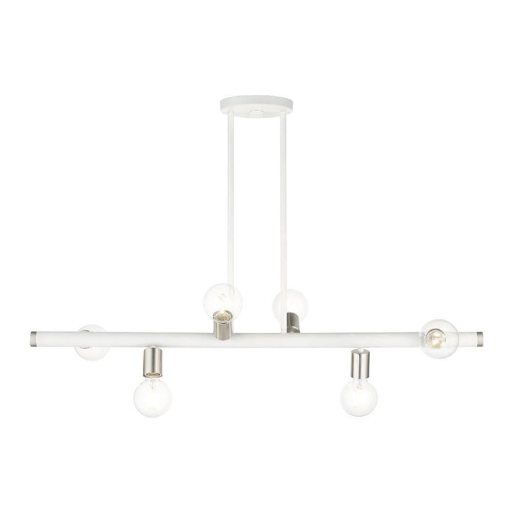 Livex Lighting - Bannister - 6 Light Linear Chandelier in Mid Century Modern