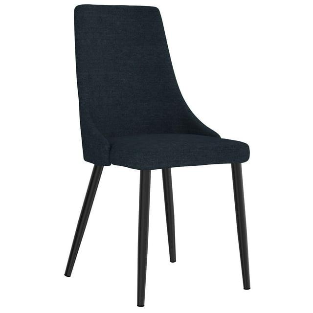 WHI Mid-Century Fabric and Metal Side Chair, Set of 2