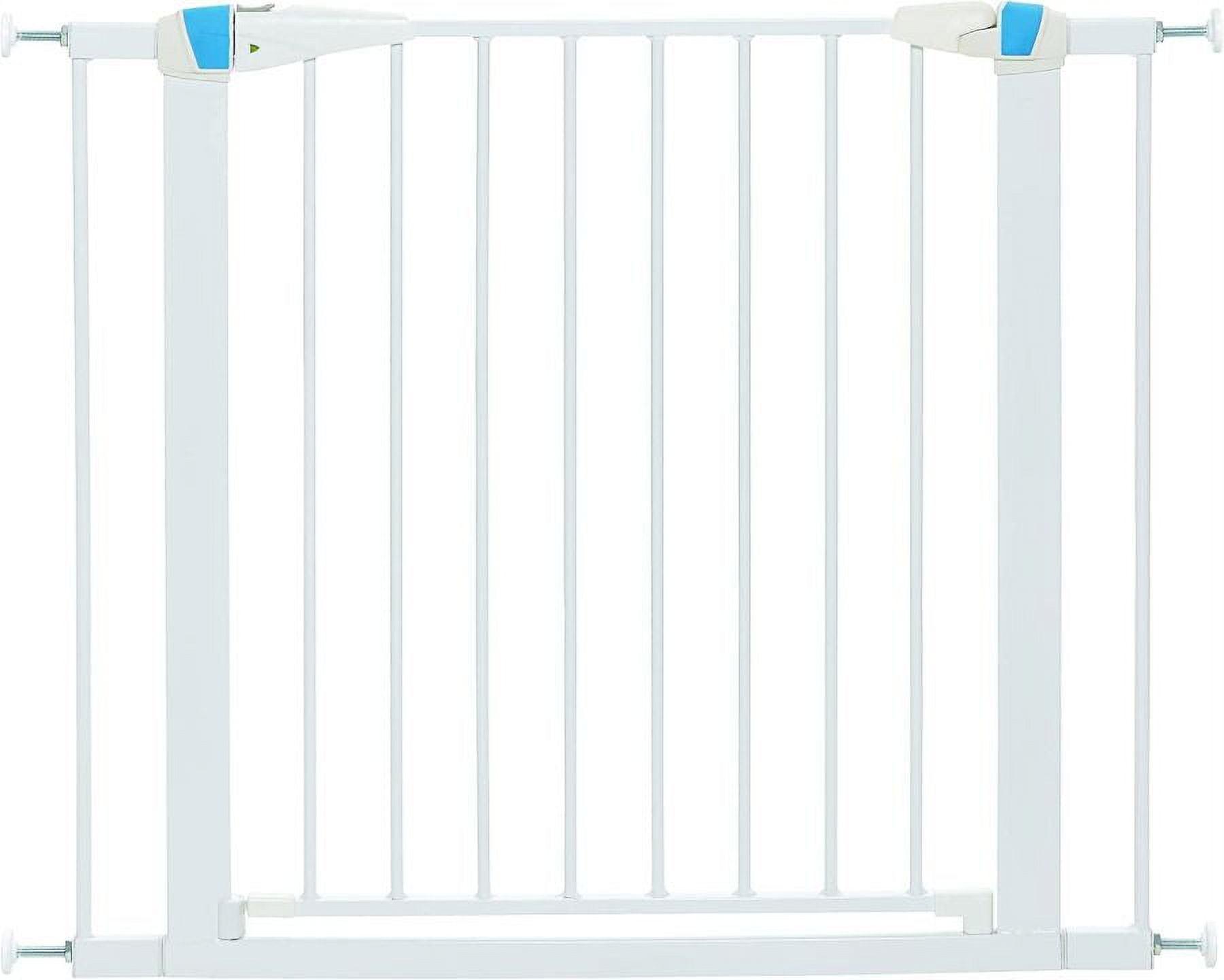 Glow in the Dark White Steel Swinging Pet Gate