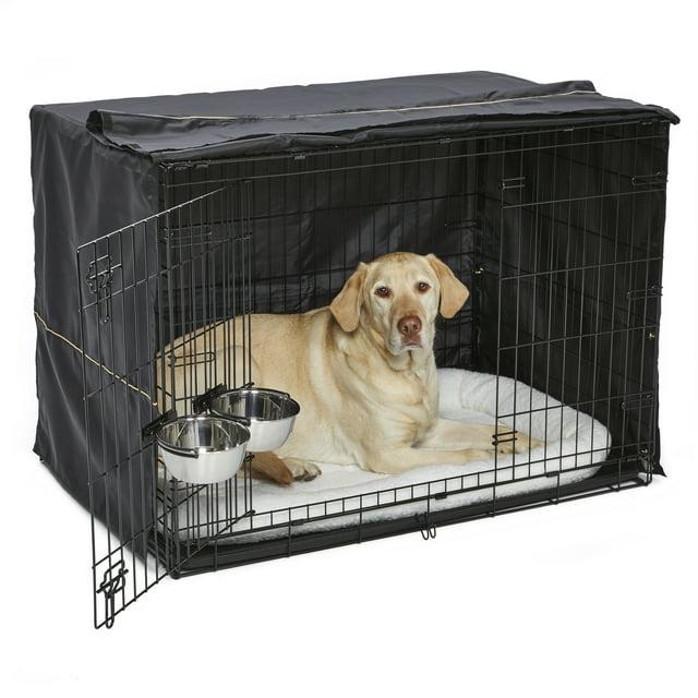 Midwest Homes For Pets MidWest Homes for Pets iCrate Dog Crate Starter Kit / Includes Dog Crate, Bed, 2 Bowls, Crate Cover