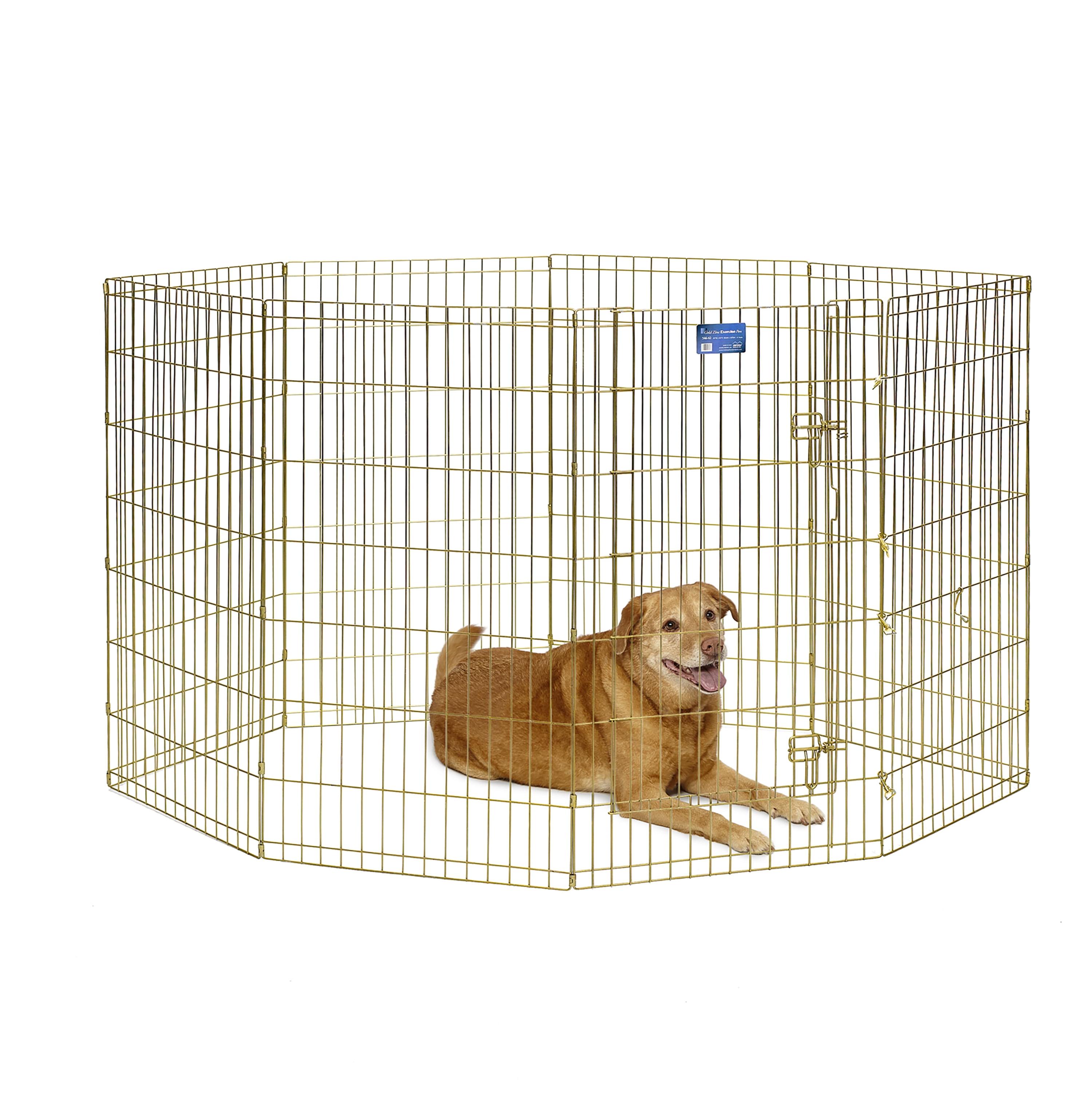 Midwest Homes For Pets MidWest Homes for Pets Gold Zinc Exercise Pen/Pet Playpen with Door