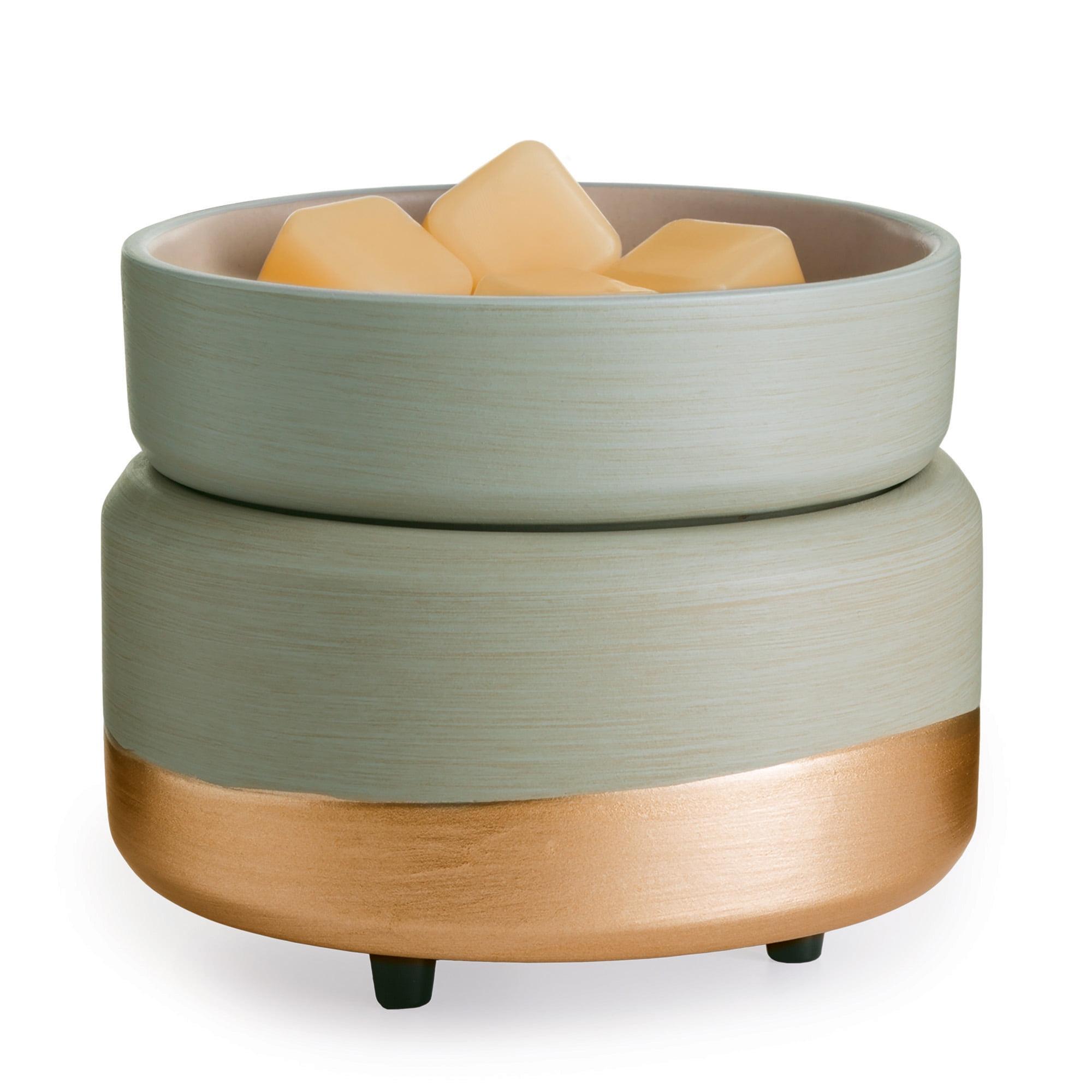 Midas 2-in-1 Gold and Gray Ceramic Candle Warmer