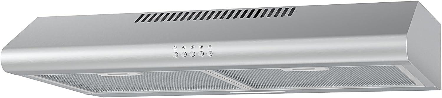 Midea 30-Inch Stainless Steel Convertible Under Cabinet Range Hood