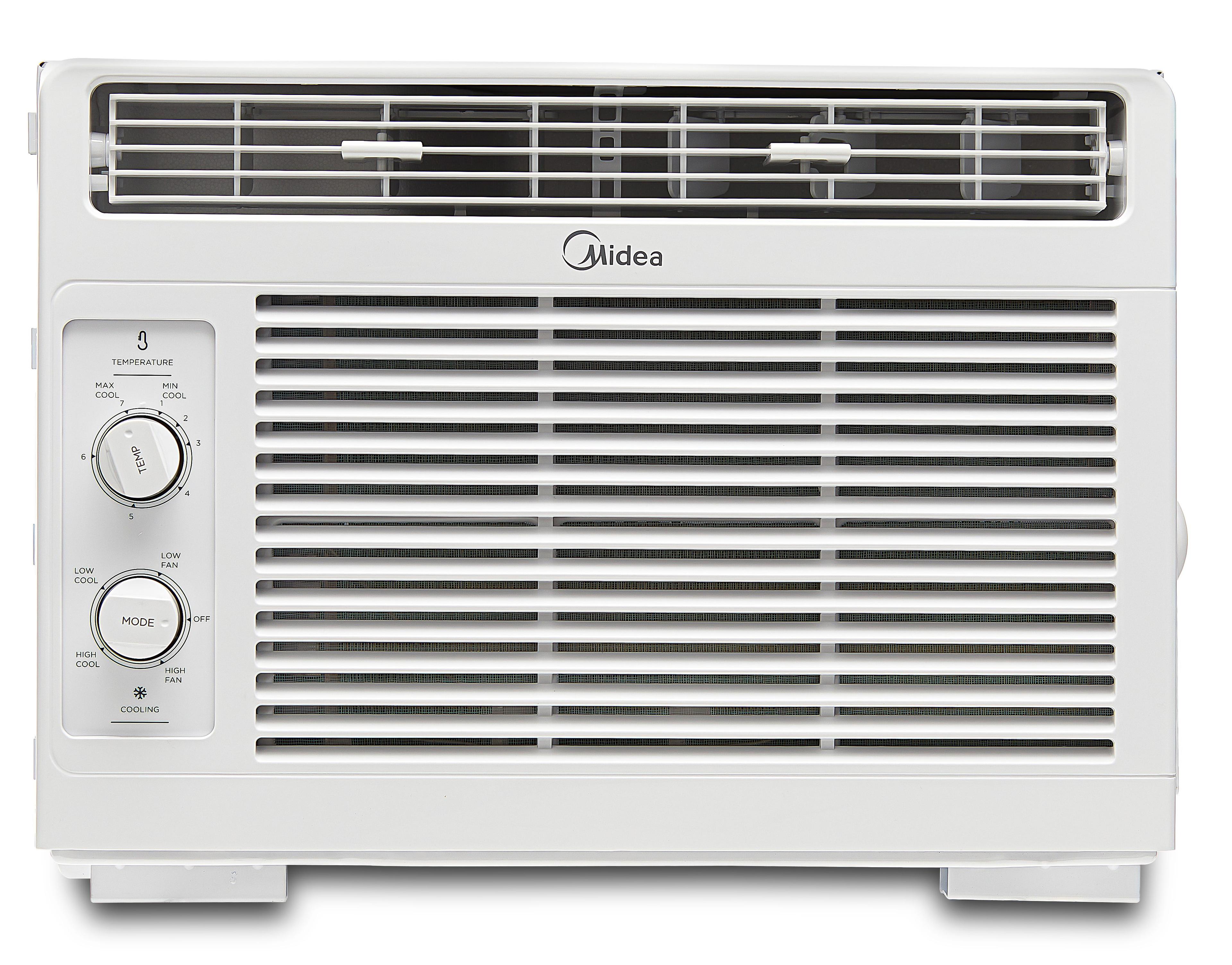 Midea 5,000 BTU 150 Sq ft Mechanical Window Air Conditioner, White, MAW05M1WWT, New