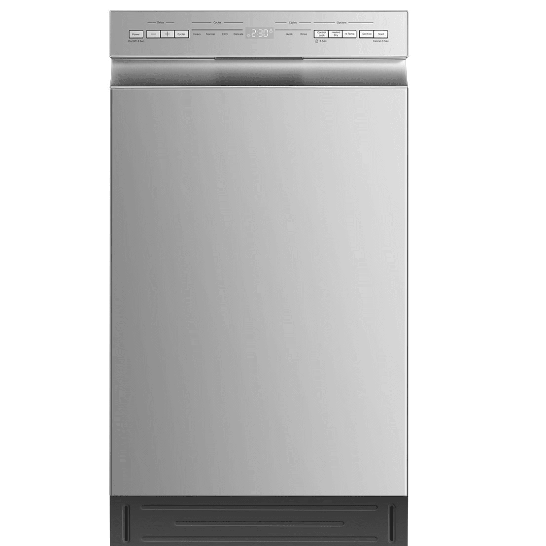 Midea Stainless Steel 18" Built-in Dishwasher with 8 Place Settings