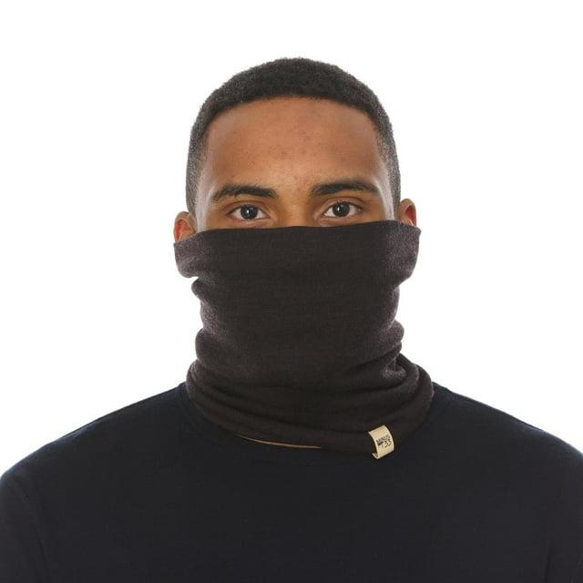Minus33 Merino Wool Midweight - Neck Gaiter 100% Merino Wool Dark Brown
