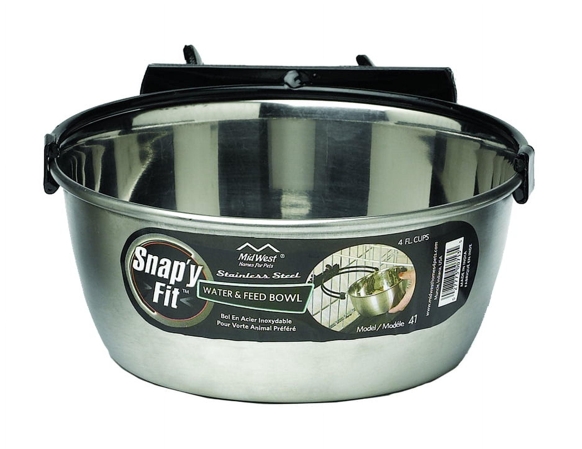 MidWest Homes for Pets Snap'y Fit Stainless Steel Food Bowl / Pet Bowl