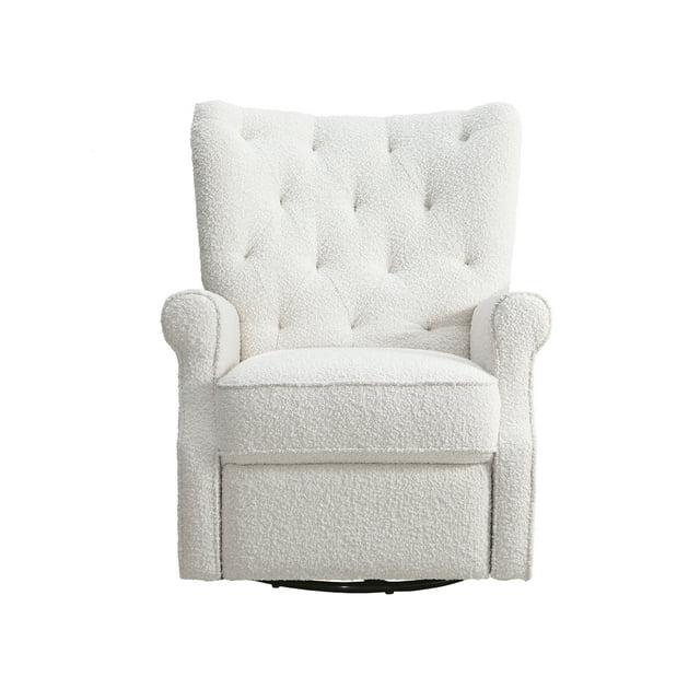 Second Story Home Alice Wingback Swivel Recliner