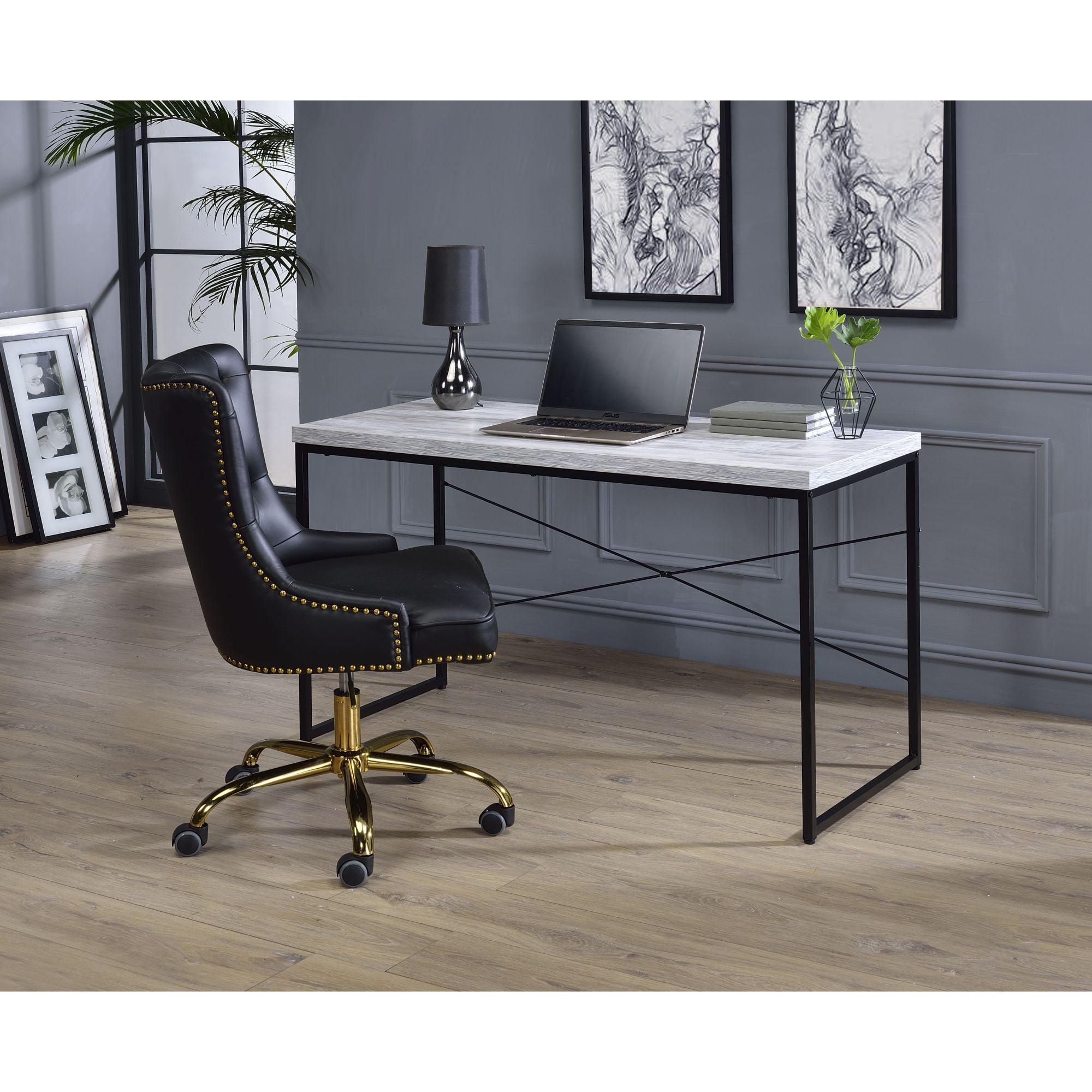 Jurgen Desk, Antique White & Black 92915