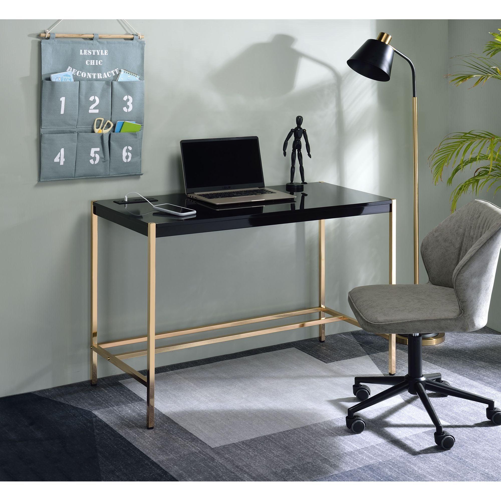 Metal Base Writing Desk