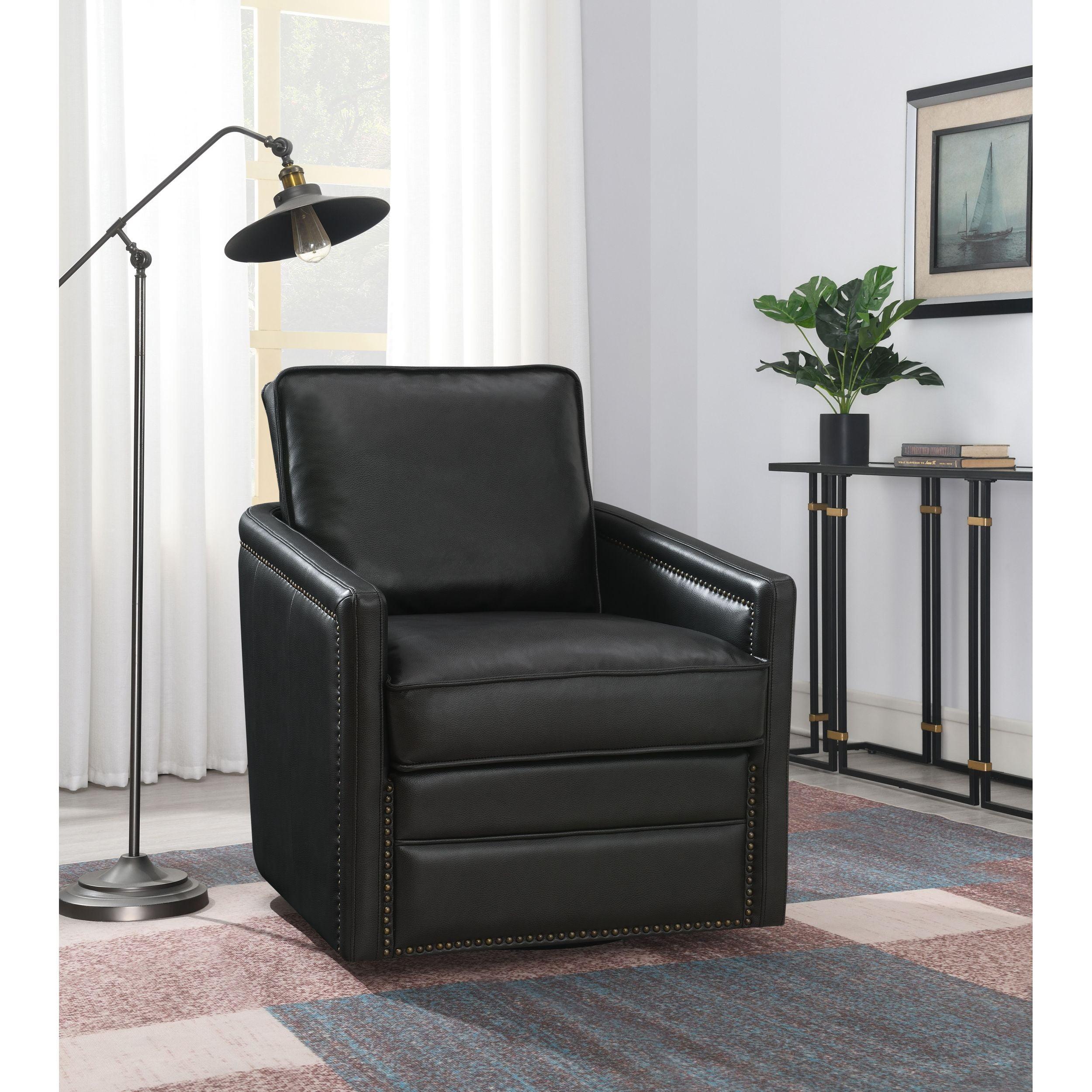 Rocha Accent Chair w/Swivel Leather Aire AC01885