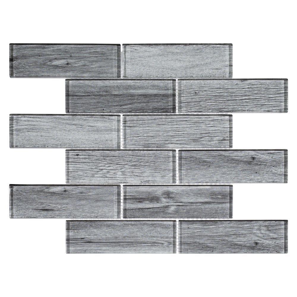 Migdal 2'' x 6'' Glass Brick Joint Mosaic Kitchen Backsplash, Bathroom, Shower, Wall and Floor Tile