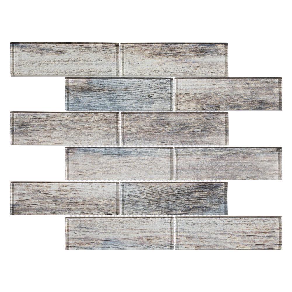Migdal 2'' x 6'' Glass Brick Joint Mosaic Kitchen Backsplash, Bathroom, Shower, Wall and Floor Tile