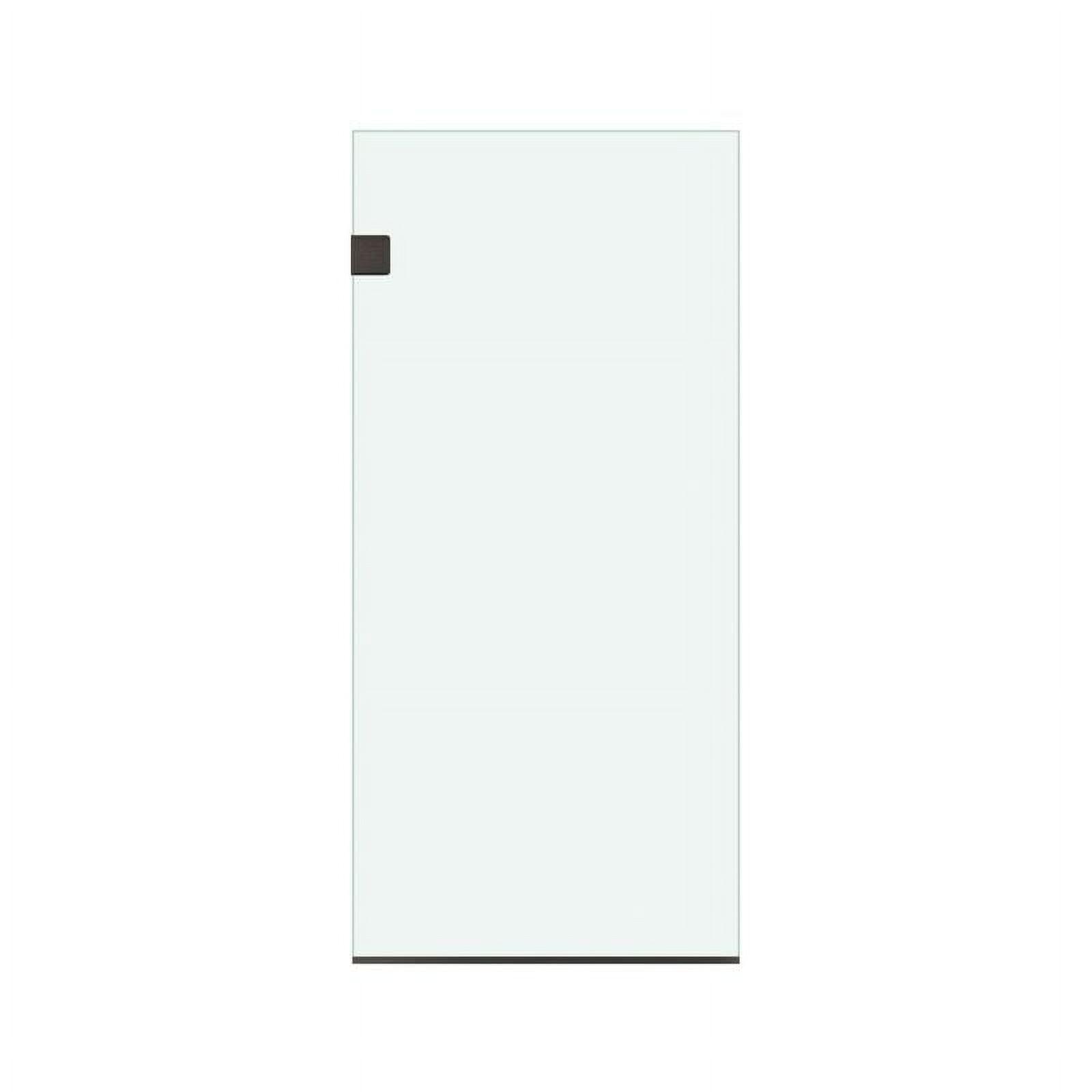 Milan 24" W x 60" H Frameless Fixed Glass Panel