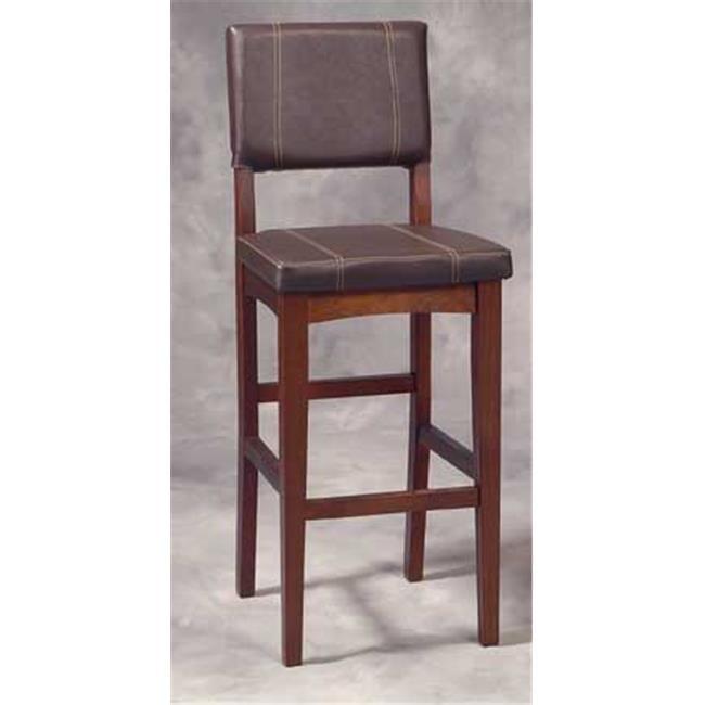 Milano Padded Barstool Upholstered Seat & Back - Linon