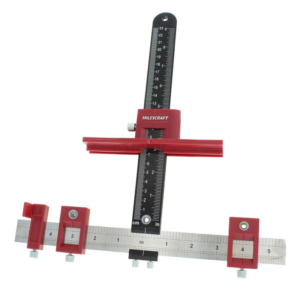 Milescraft Adjustable Red and Black Cabinet Hardware Jig