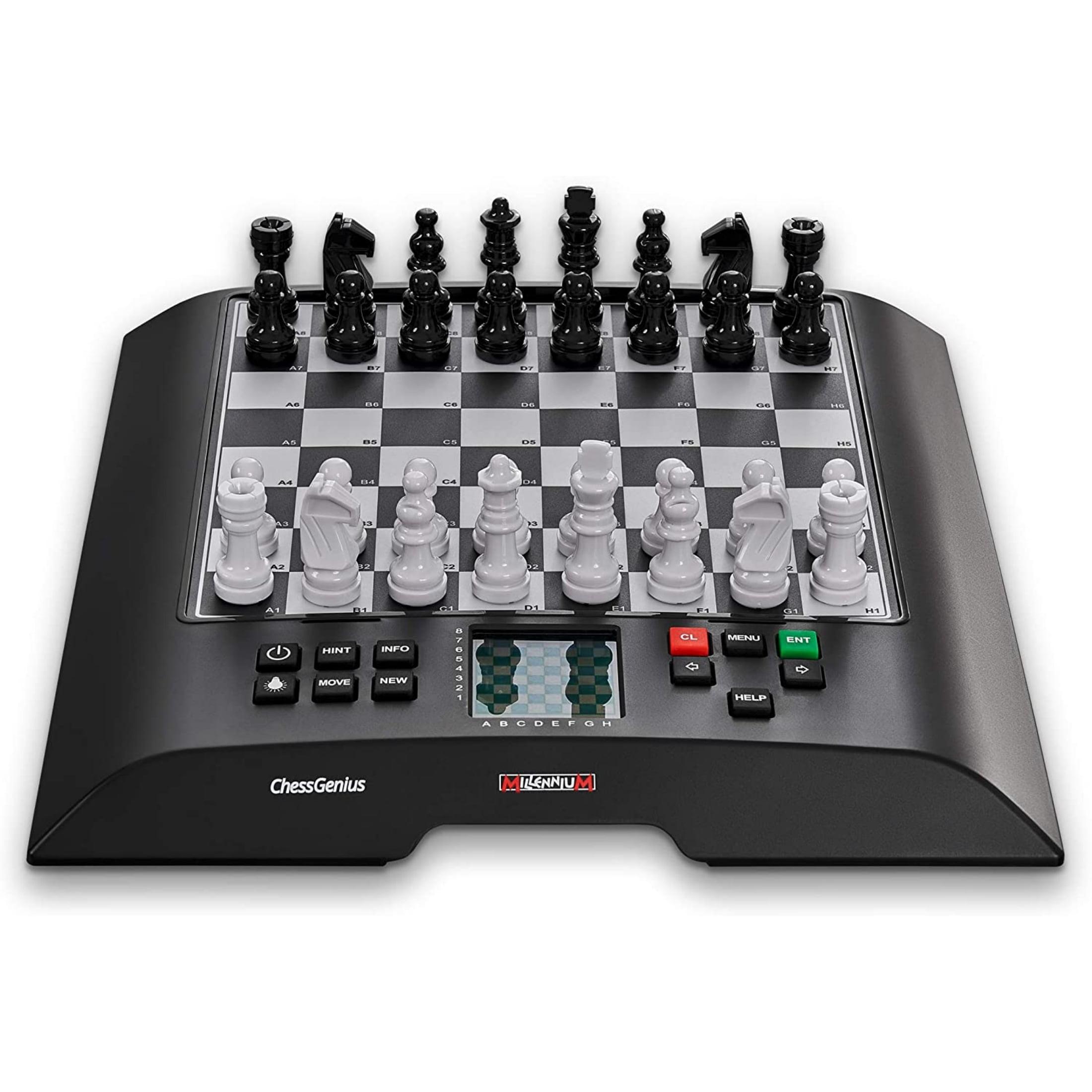 Millennium Chess M816 Chess Genius Electronic Chess Board - Black