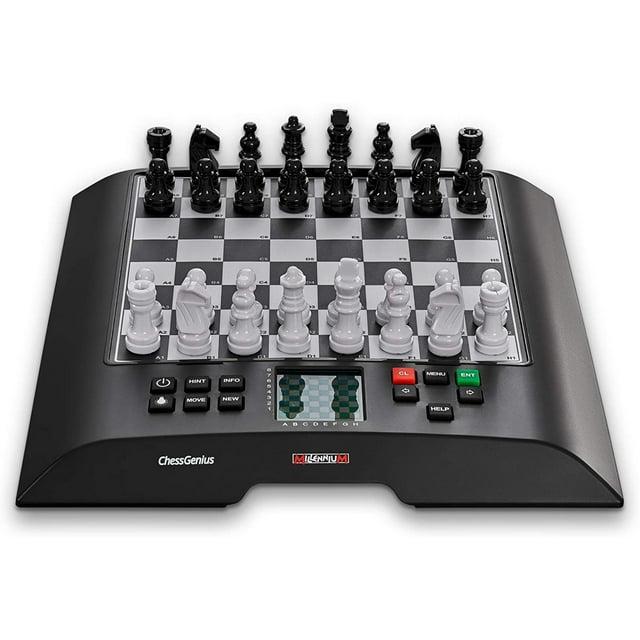 Millennium Chess M816 Chess Genius Electronic Chess Board - Black