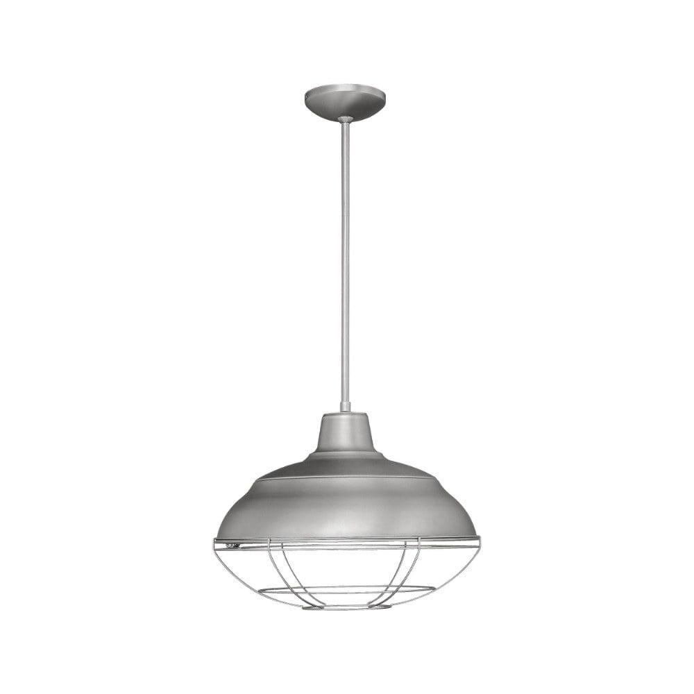 Neo-Industrial Satin Nickel Mini Pendant Light