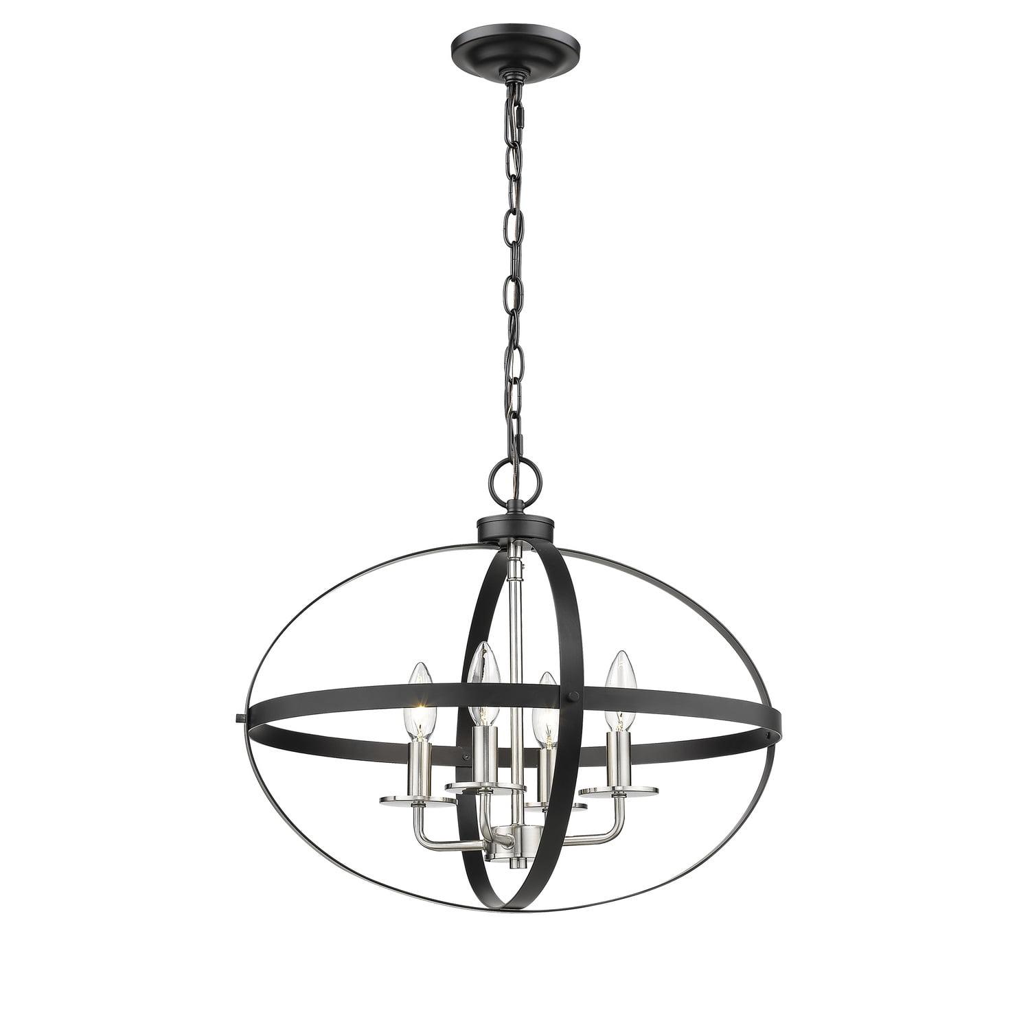 Millennium Lighting 2384 4 Light 20" Wide Taper Candle Pendant - Black