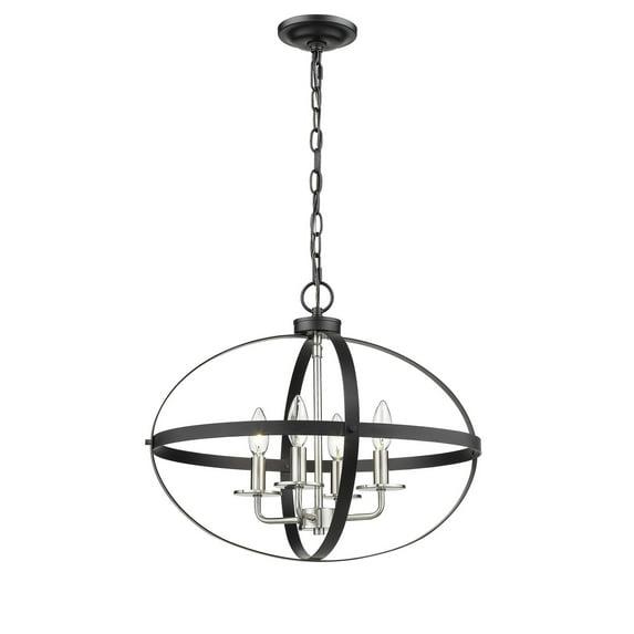 Millennium Lighting 2384 4 Light 20" Wide Taper Candle Pendant - Black