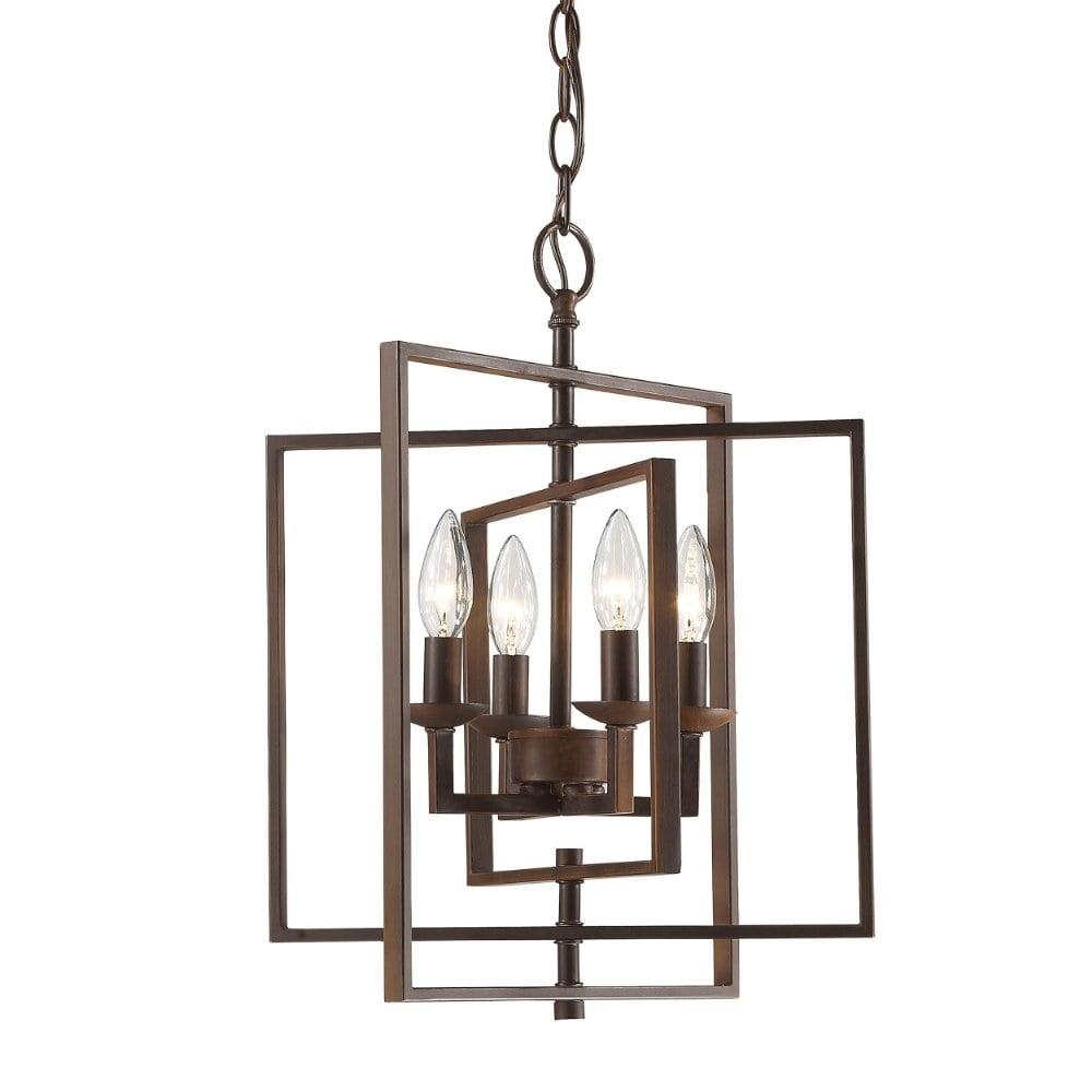 Millennium Lighting Nellis 4 - Light Pendant in  Rubbed Bronze