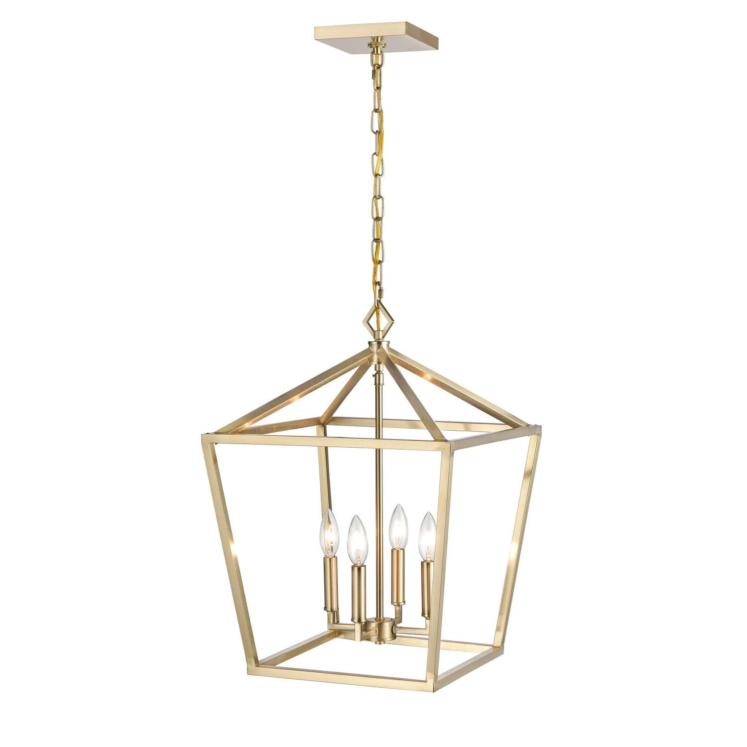 Elegant Modern Gold LED Pendant Light for Indoor/Outdoor Use