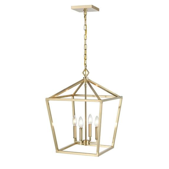 Millennium Lighting 4 - Light Pendant in  Modern Gold