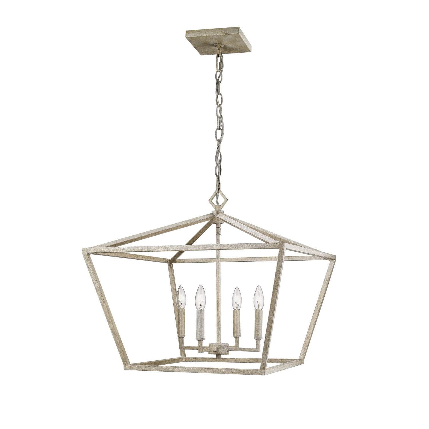 Millennium Lighting 4 Light Pendant Fixture in Vintage White