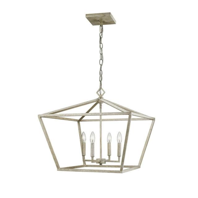 Millennium Lighting 4 Light Pendant Fixture in Vintage White