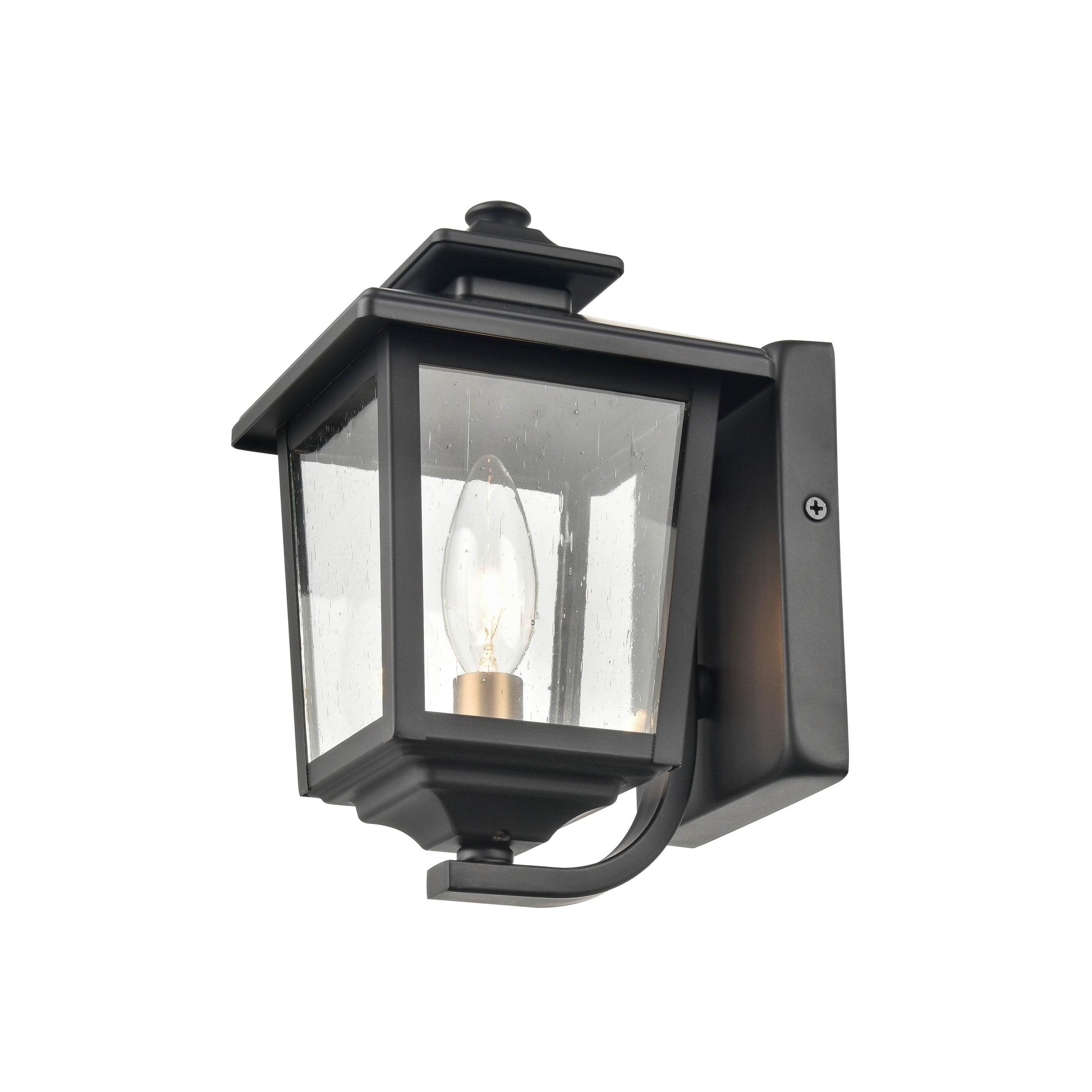 Eldrick Black Metal Outdoor Wall Lantern