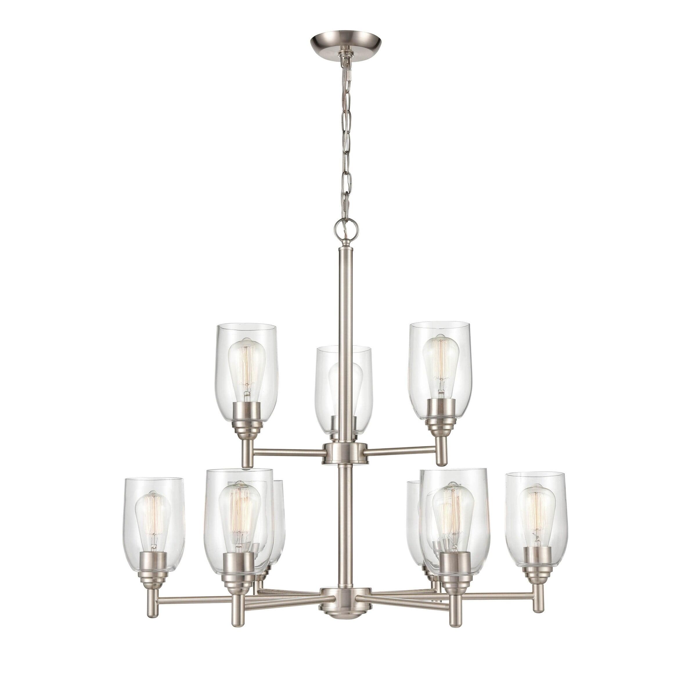 Millennium Lighting Arlett 9 - Light Chandelier in  Brushed Nickel