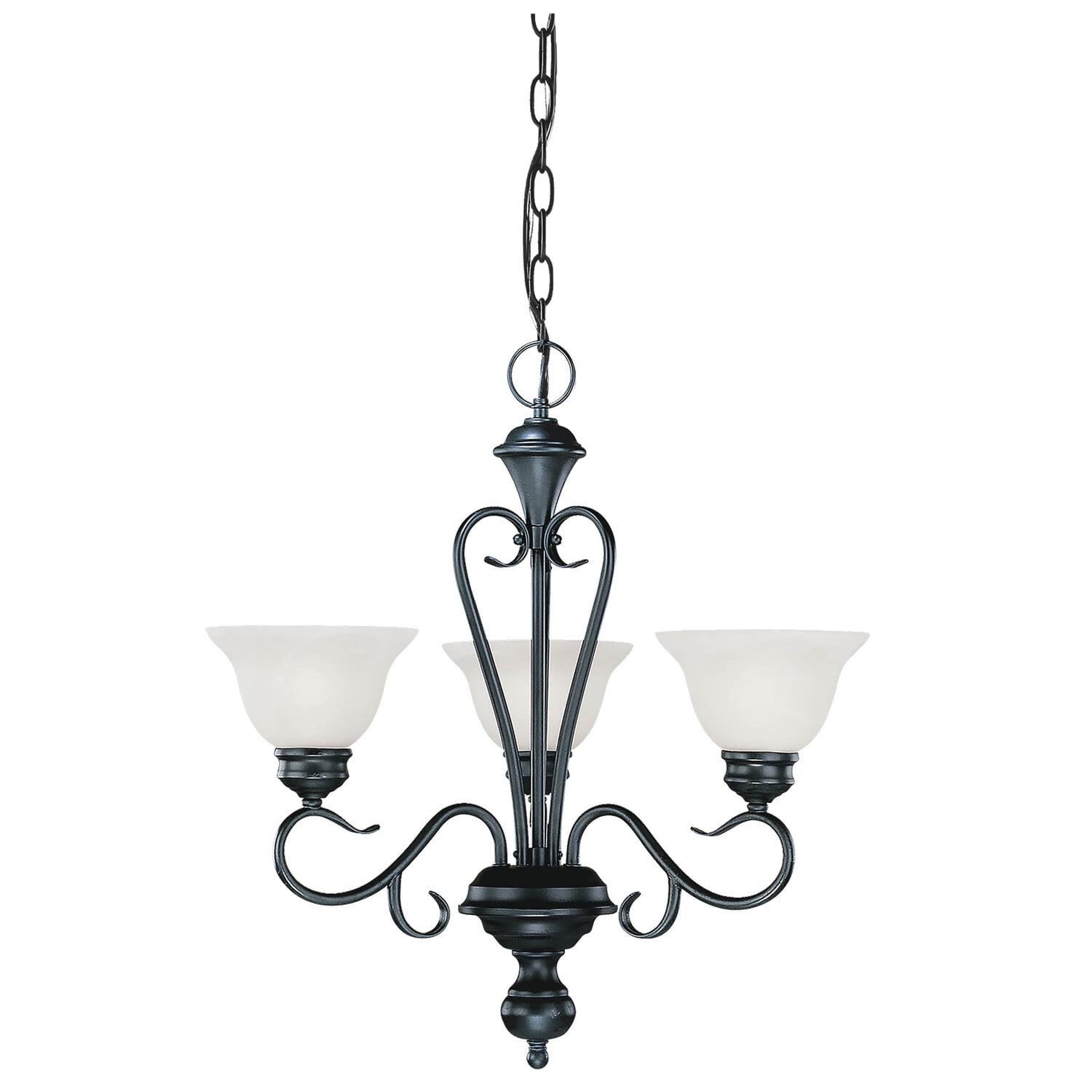 Millennium Lighting 673 Devonshire 3 Light Chandelier - Black