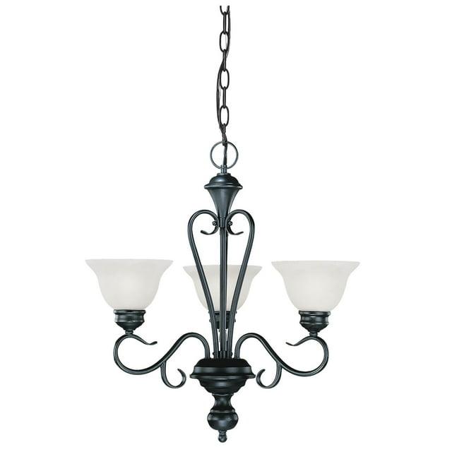 Millennium Lighting 673 Devonshire 3 Light Chandelier - Black