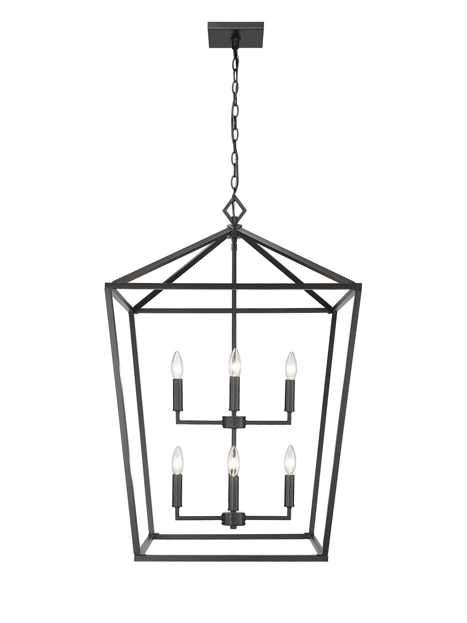 Millennium Lighting  8 Light Pendant Fixture in Multiple Finishes Matte Black