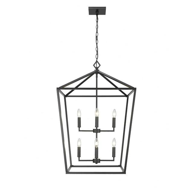 Millennium Lighting  8 Light Pendant Fixture in Multiple Finishes Matte Black