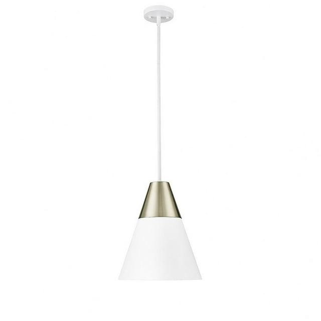 Millennium Lighting Annos 1 - Light Pendant in  Matte White/Modern Gold