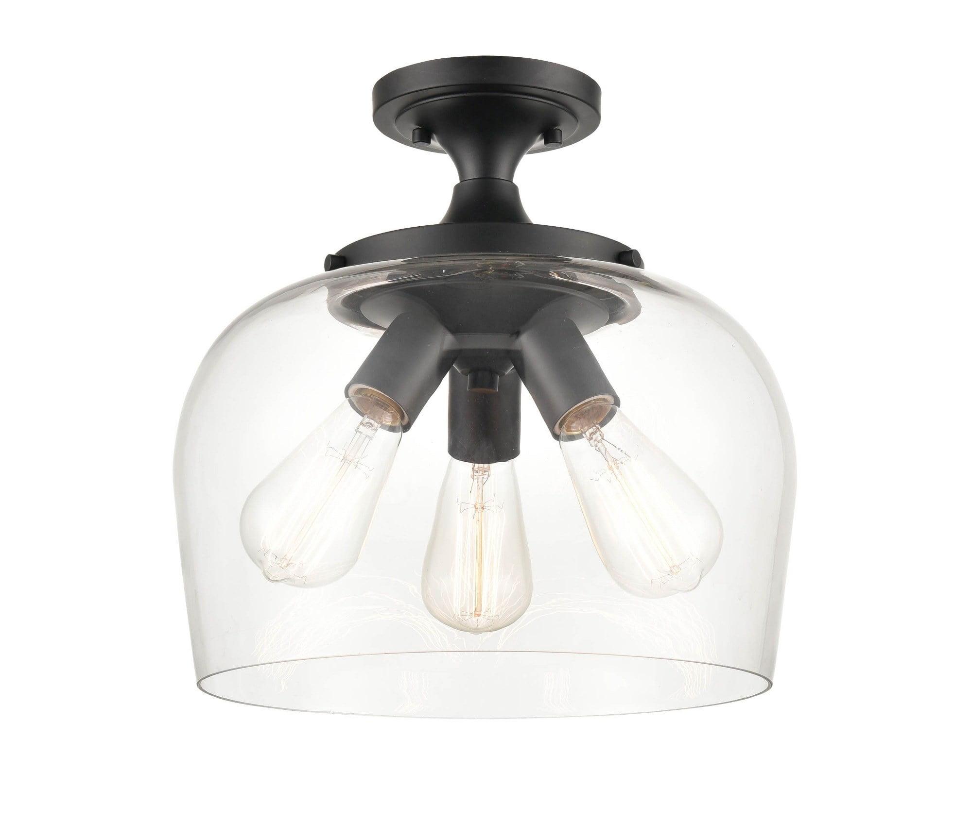 Three Posts™ Cromkill Glass Semi Flush Mount