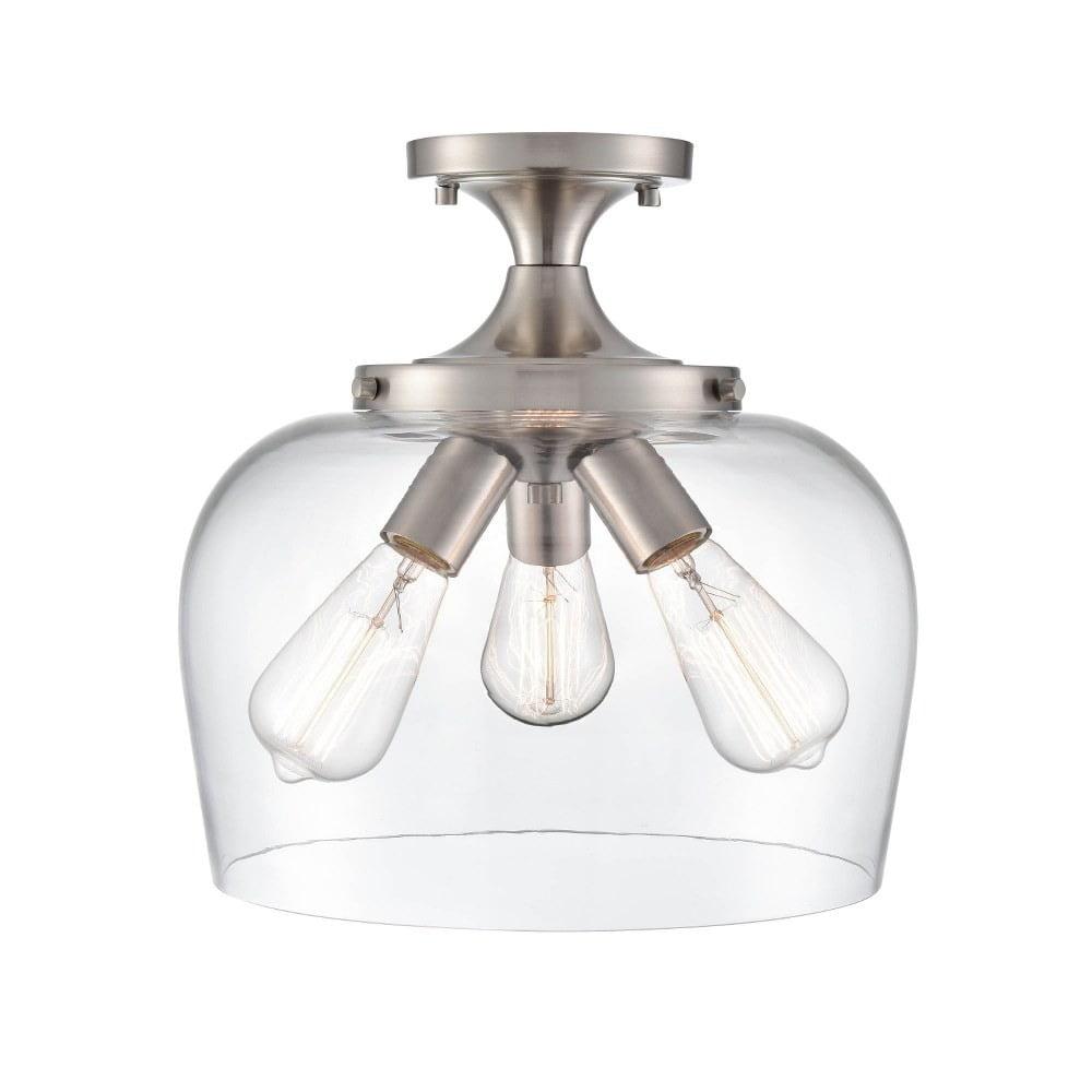 Millennium Lighting Ashford 3 - Light Flush Mount in  Brushed Nickel