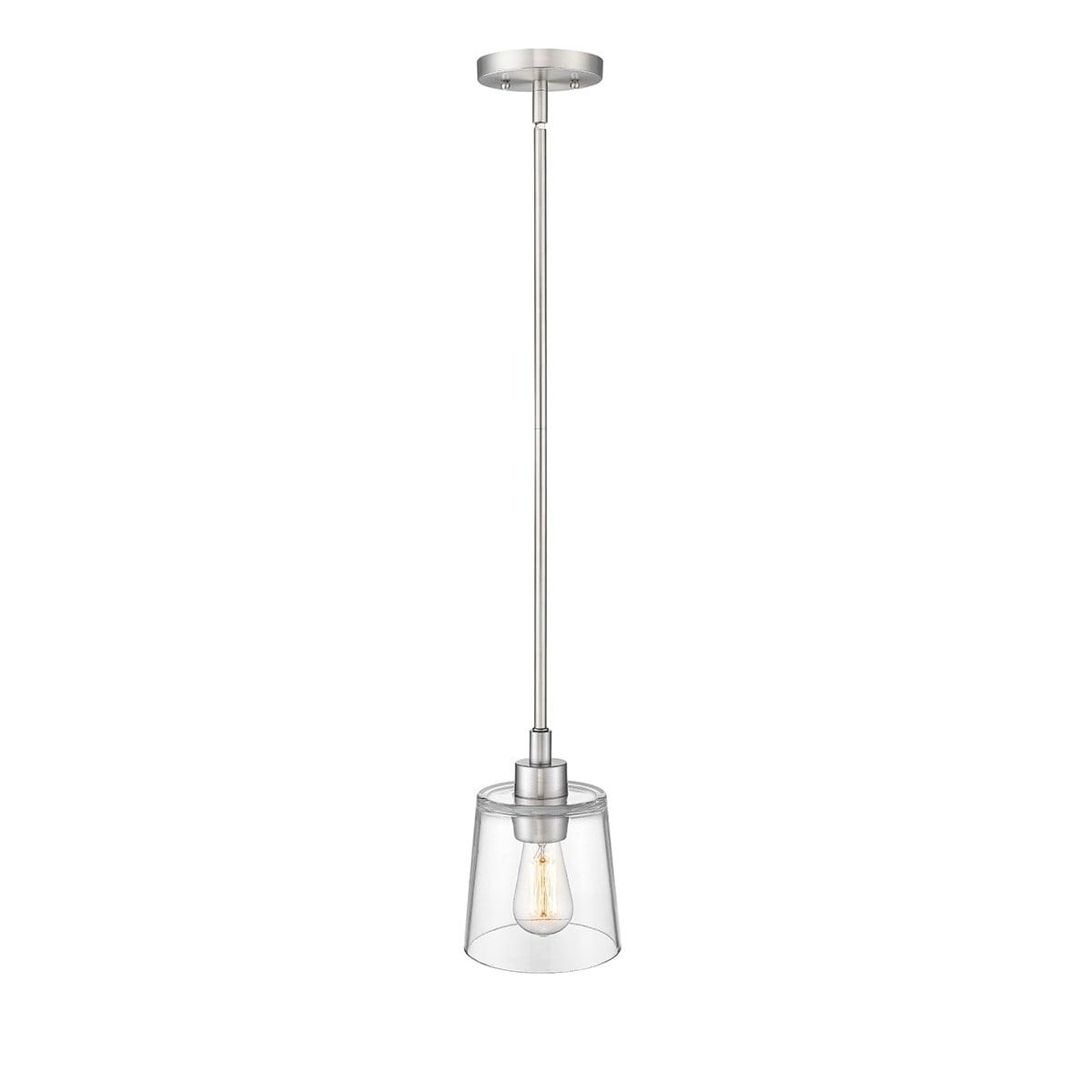 Evalon Brushed Nickel Mini Globe Pendant Light