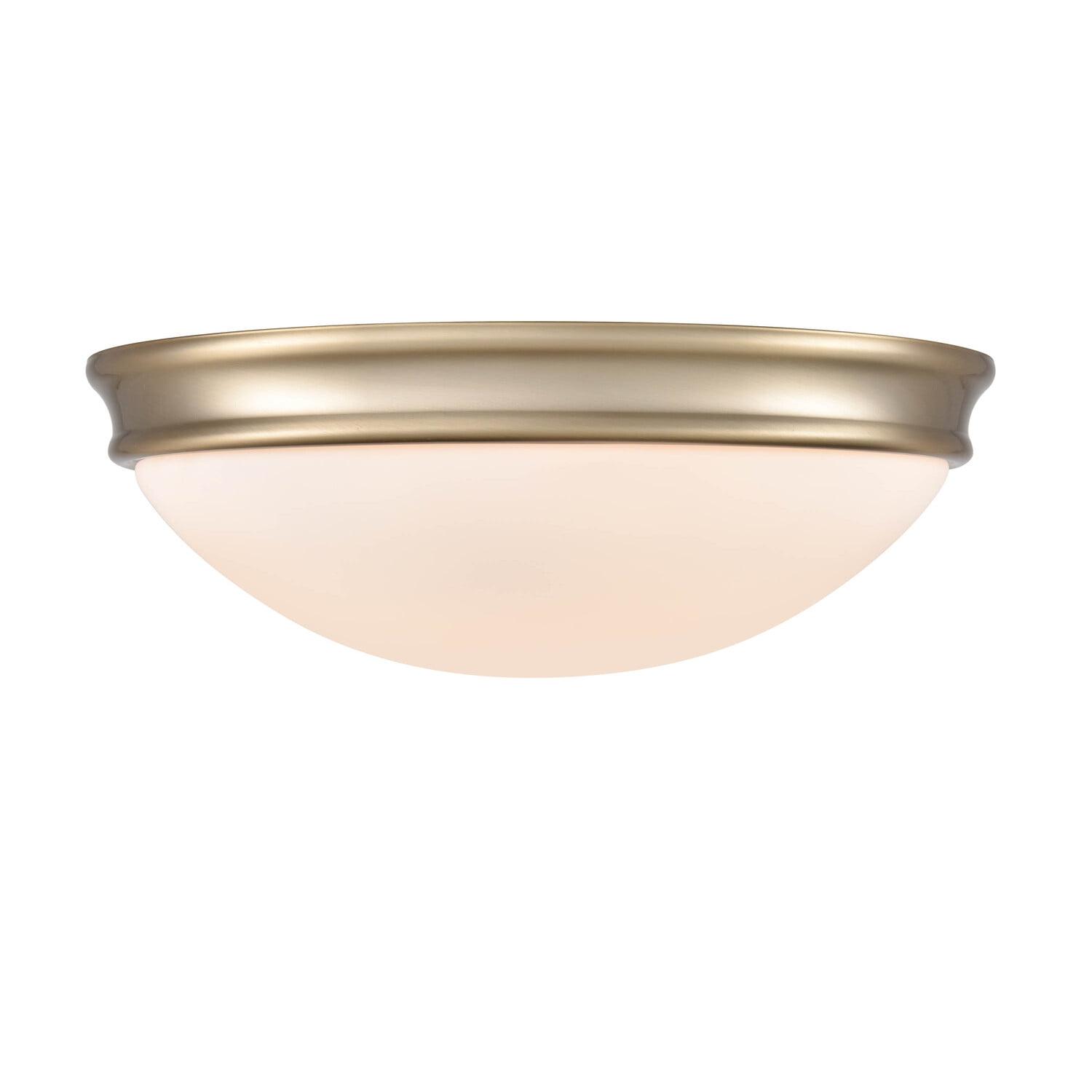 Modern Gold Glass Bowl Flush Mount Ceiling Light